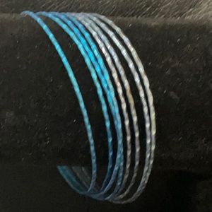 8 Sari Indian/Pakistani Bollywood Bangles Bracelets Metal Costume Jewelry 2.75”